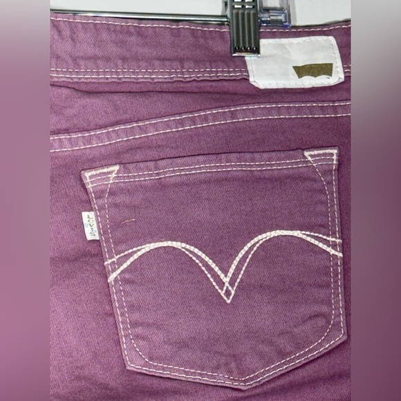 Levi's Demi Curve Low Rise Skinny Jeans Purple Women's Size W32xL32 - Picture 7 of 13